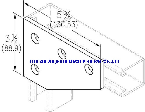 4 hole corner gusset plate