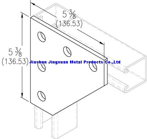 5 hole corner gusset plate